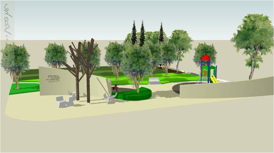 הדמיה של גן ההנצחה.